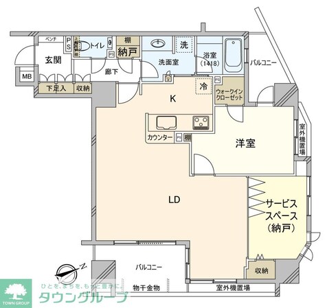 イトーピア武蔵野ブランマークの物件間取画像